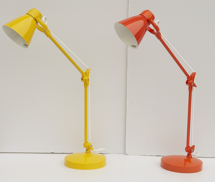 Colorful Painting Table Lamp Design Adjustable Arm Table Lamp