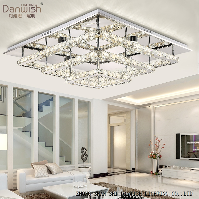 LED crystal ceiling lamp