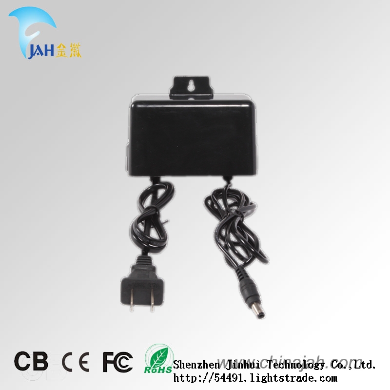 JAH LED Power adaptor 24W 12V Constant Voltage Series Indoor House Sufficient Power
