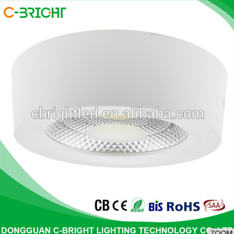 High Luminous flux Surface Mounted Round LED Ceiling COB Panel Light