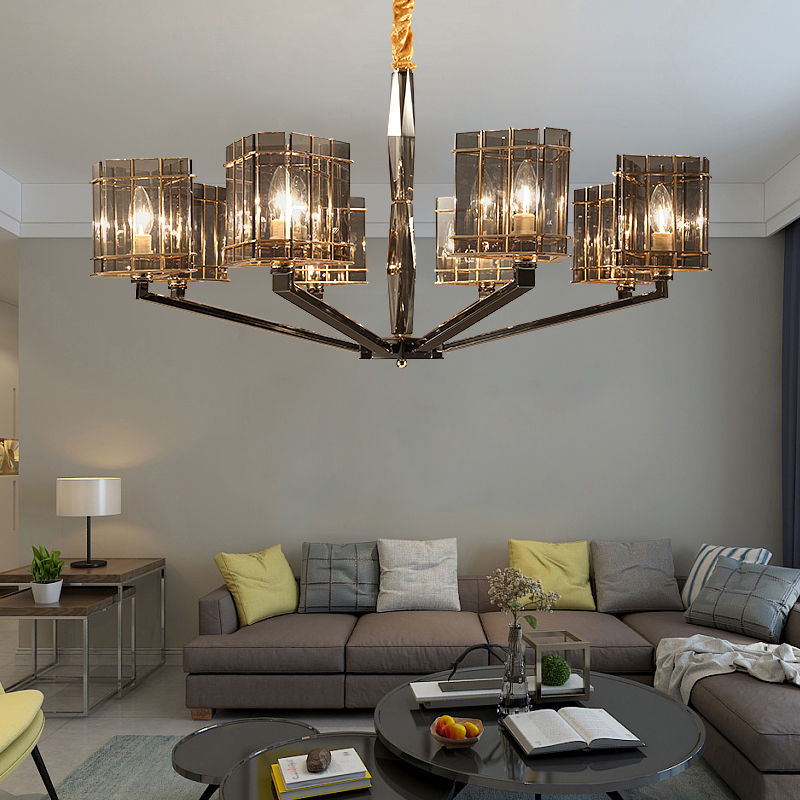 contemporary large big glass modern ceiling chandeliers pendant lamp lighting for art decoration