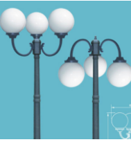 Lantern lights with pole 2