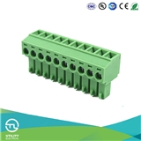 Pcb Pin Connector PA66 VO M2 Steel Brass Contact Flange Plug-in Terminal Block
