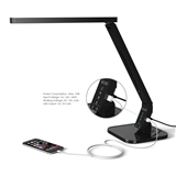 Modern industrial arm led table lamp with USB 4 lighting modes for studying and decorated