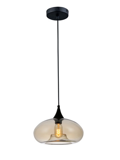 P03CN E27 pendant light Cognac Glass design Modern hanging lamp