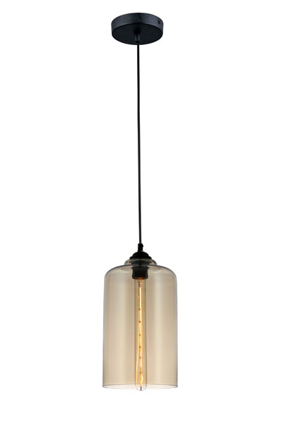 P10CN E27 pendant light Cognac Glass design Modern hanging lamp