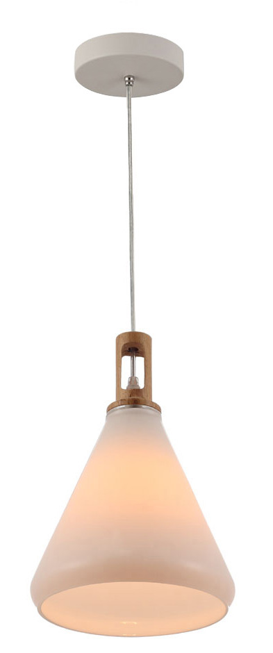 P1023C E27 pendant light Opal white Glass shape Vintage Modern hanging lamp