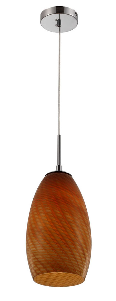 P1002T E27 pendant light Brown Glass design Vintage Modern hanging lamp