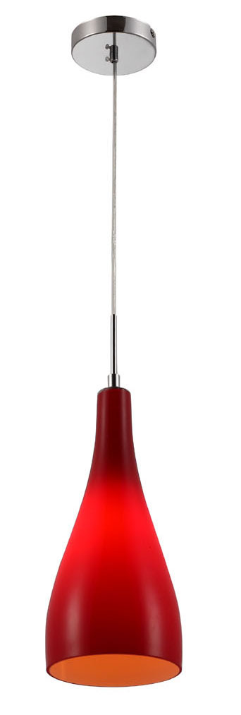 P1001R E27 pendant light Red Glass shape Modern Vintage hanging lamp