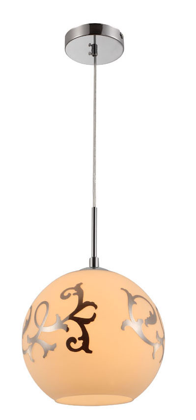 P1004C E27 pendant light Chrome Glass design Modern hanging lamp