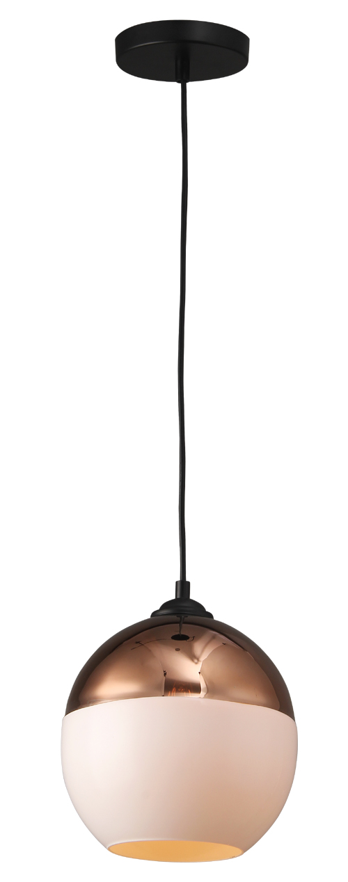 P1014CW E27 pendant light Copper and White Glass design Modern hanging lamp