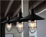 indoor modern Matte black pendant lamp