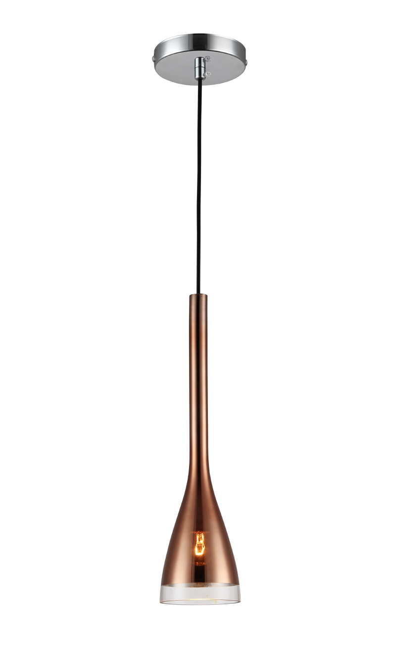P1090RG E27 pendant light Glass design Rose golden Vintage Modern hanging lamp