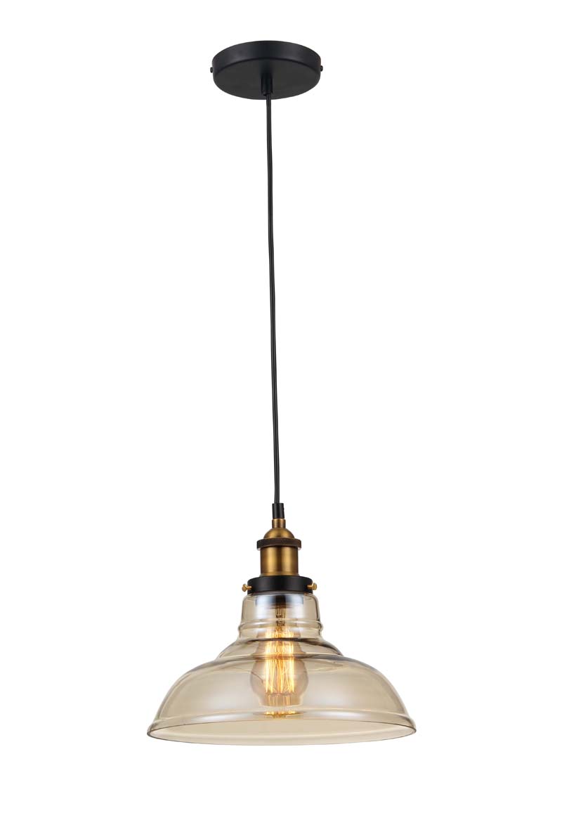 P1092CN E27 pendant light Cognac Glass design Modern hanging lamp