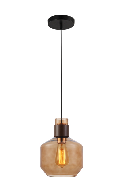 P2157 E27 pendant light Glass design Modern coffee hanging lamp