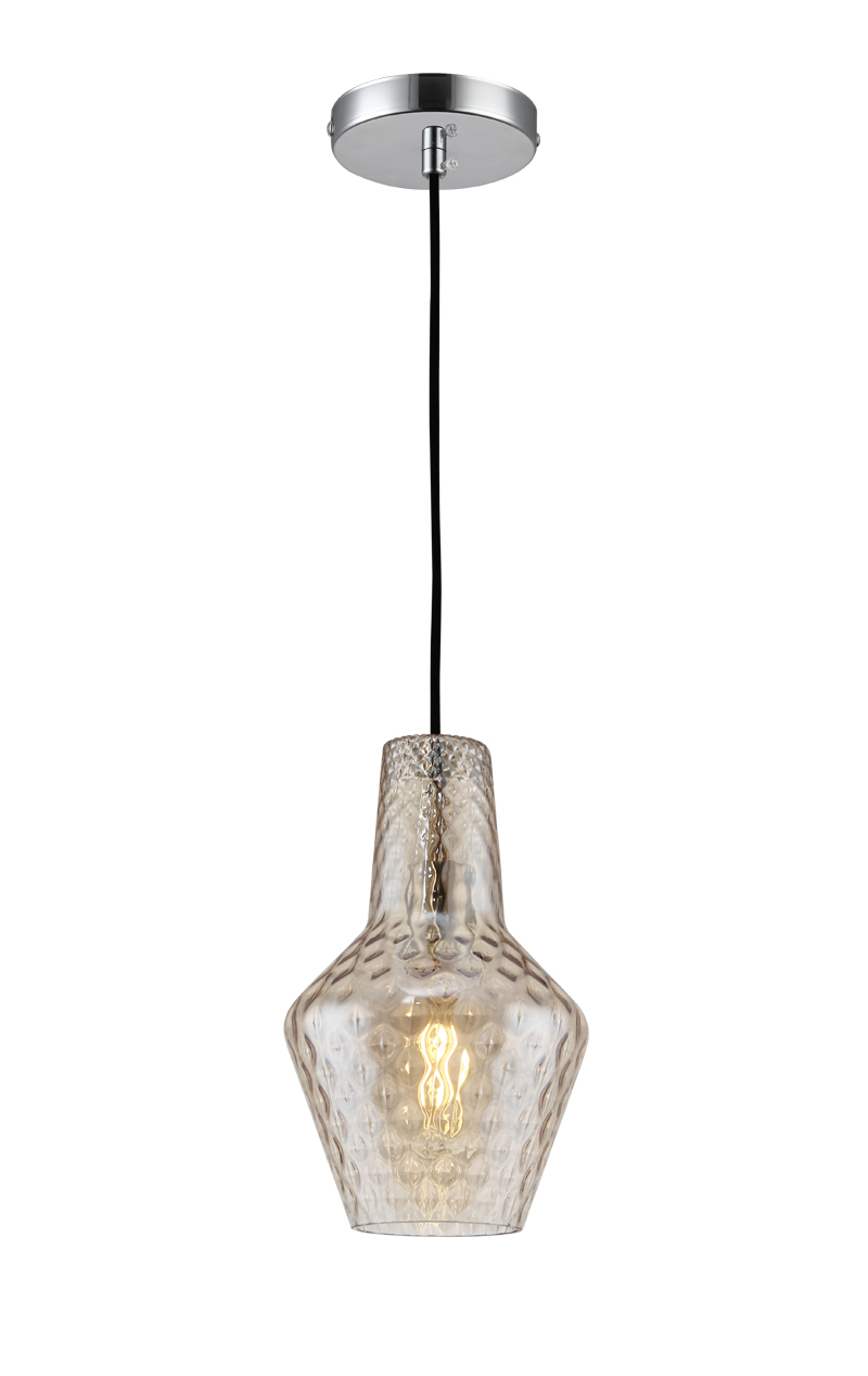 P2162AM E27 pendant light Glass design Vintage Modern Amber hanging lamp