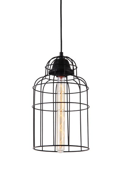 P3120 E27 pendant light Metal design Vintage Black hanging lamp
