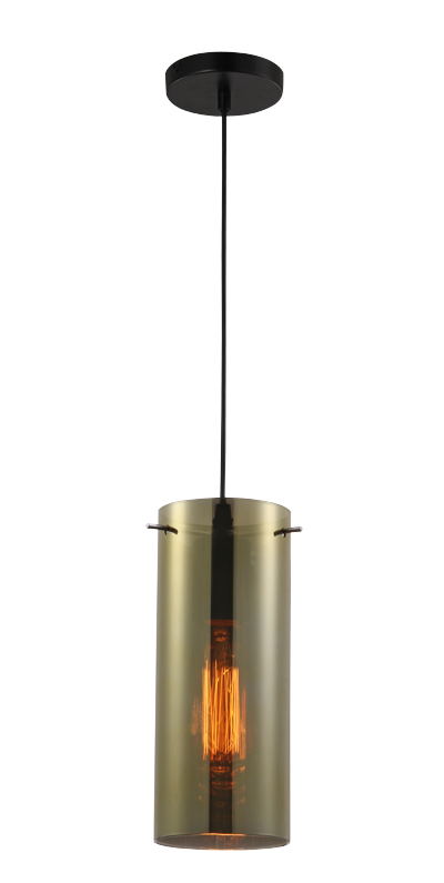 P3121GD E27 pendant light Glass design Vintage Golded hanging lamp