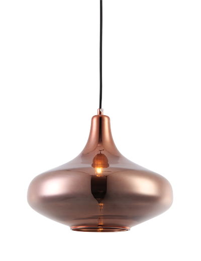 P3122RG E27 pendant light Glass design Vintage Copper hanging lamp