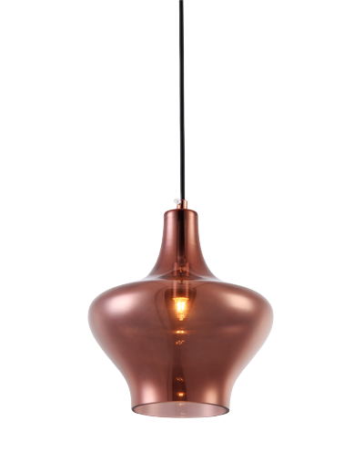P3123RG E27 pendant light Glass design Vintage Copper hanging lamp