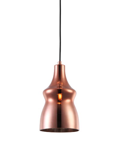 P3124RG E27 pendant light Glass design Vintage Copper hanging lamp