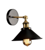 W1082 E27 pendant light Metal design Vintage Modern Black wall lamp