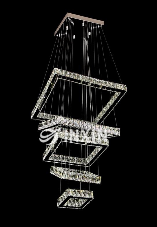 Wire cut light K9 crystal chandelier lamp