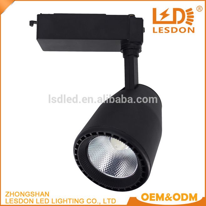 Factory price high lumen aluminum housing dimmable cob led track light 30w 35w
