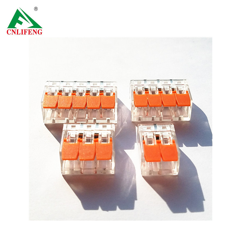 221series equivalents of Wago electrical wiring connectors clamp wire connector fast connector