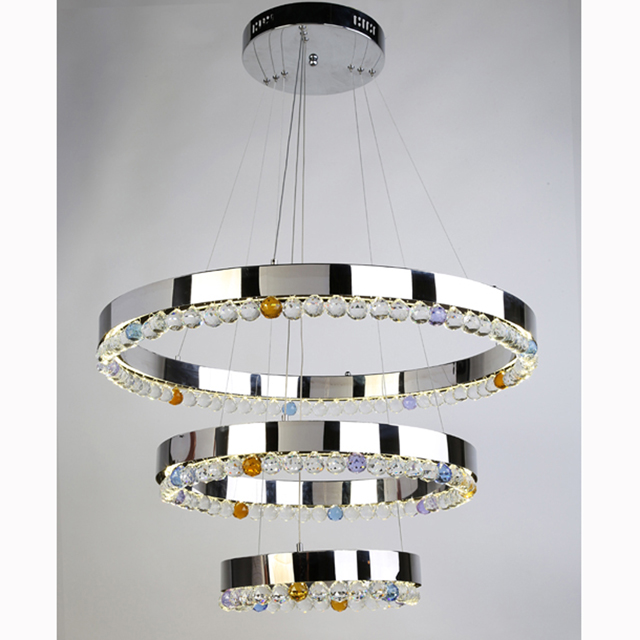 Modern Chrome Color Crystal Ball Led Power Chandeliers With CB ETL Certificate For Home