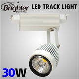 30W COB 2 3 4 wires commercial black colour lighting fixture high quality led track light