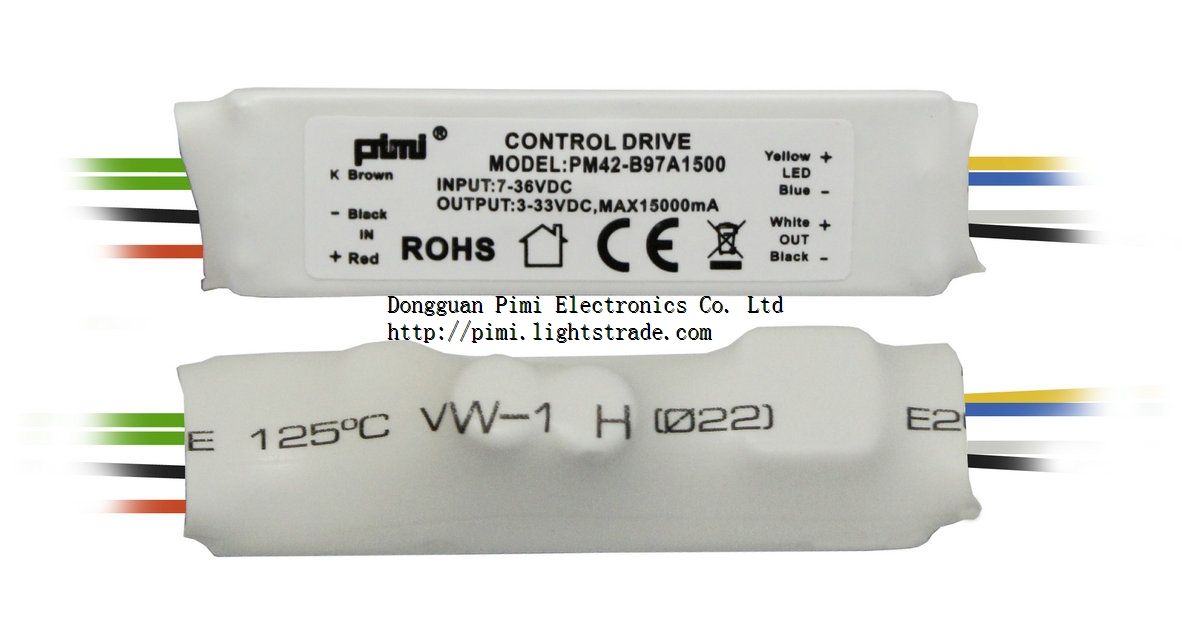Constant Voltage Input Constant current Output LED Push Button Dimmer Driver