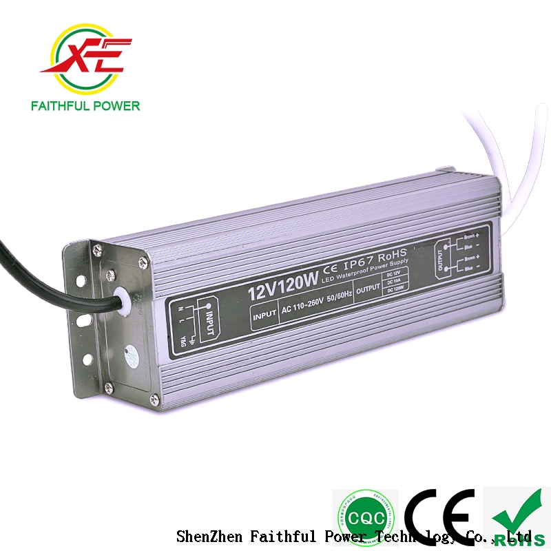 120W Constant Voltage 12V 10A Led Lighting Power Supply Waterproof IP67 Switch Power Supply