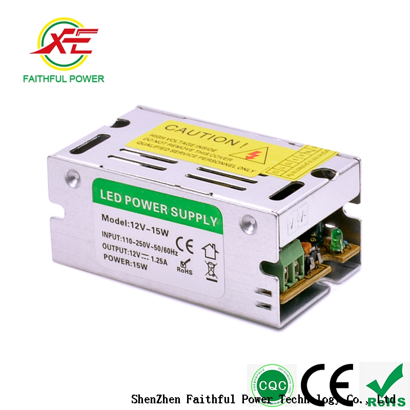 Ultra Thin Small Pcb AC to DC Led Driver Constant Voltage Power Supply 15W 12v 1.3A