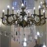 68883 10 plus 5 zinc alloy chandelier