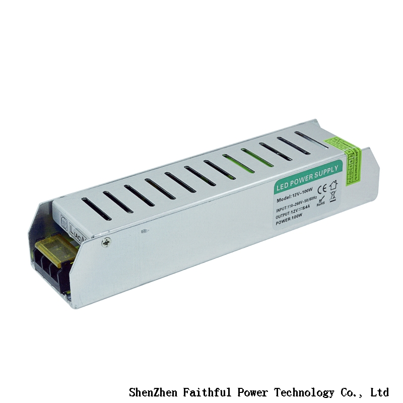 Led Stage Light DC AC Converter 24v 100w Slim Linear Switch Power Supply
