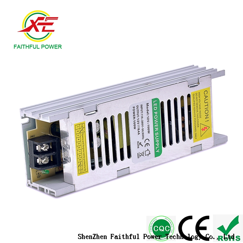 100W Led Power Supply 12v Dc Ac Transformer Switch Mode Power Supply with CE Rohs