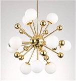 European style modern round ball glass chandelier