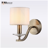 Rima Lighting Hot Sale Classic Wall Lamp with Fabric Lampshade for Home and Hotel 0340