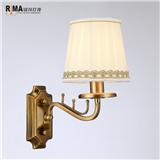 Rima Lighting Hot Sale Modern Wall Lamp with Fabric Lampshade for Home and Retaurant Decoration 1506