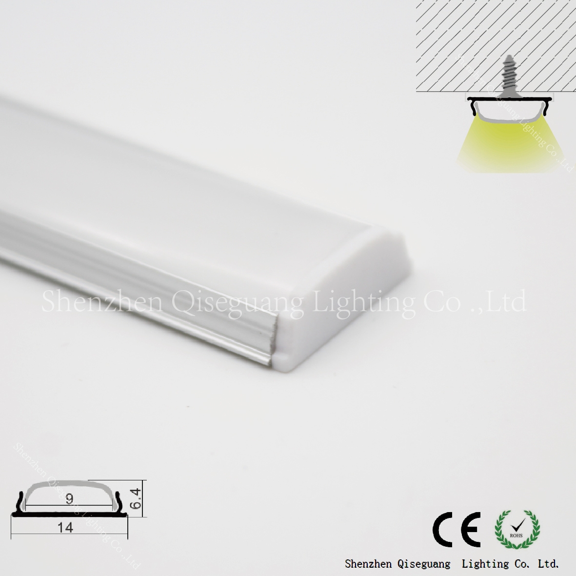 Custom made led aluminum profile for light bar