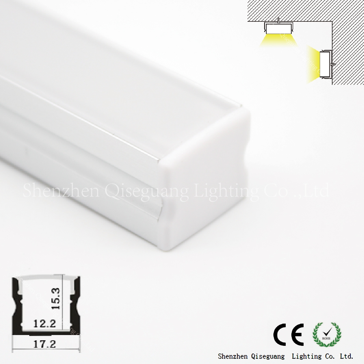 Custom made led aluminum profile for light bar