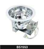2x26W iron recessed round downlight with glass