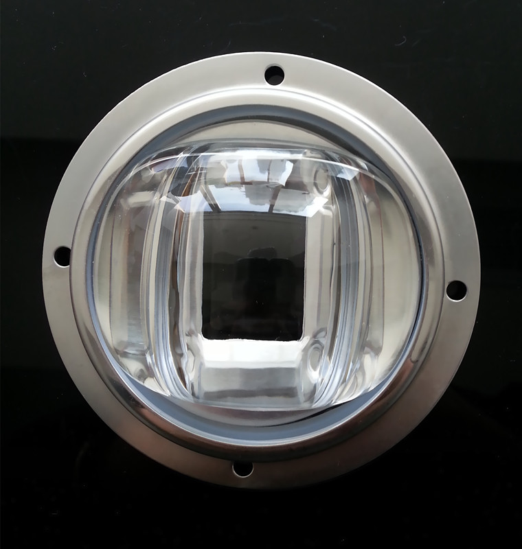 78mm COB LED glass lens 130X80 beam angle for street light led
