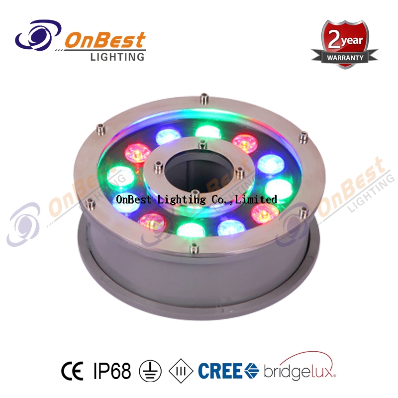 Colorful RGB LED 18X3w LED Underwater Light for Fountains