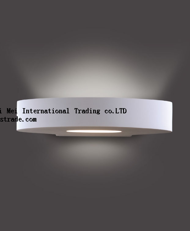 new design modern indoor surface mounted gypsum led wall lamp light