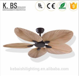 Wholesale Natural Style Fancy Palm Leaf Blade Decorative Ceiling Fan With Light