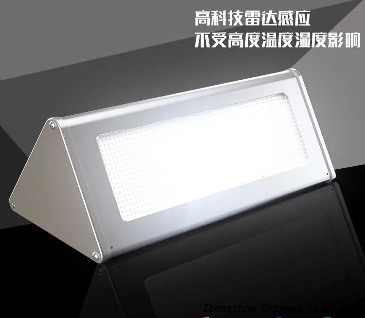 Waterproof high quality aluminum alloy solar wall lamp.