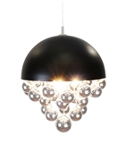 European style simple round ball glass chandelier interior furniture dining room chandelier.
