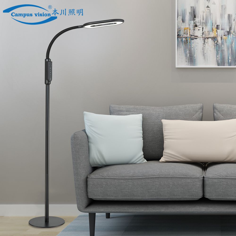 LED Reading and Floor Lamp Dimmable Natural Daylight LED Standing Light for Living Room Bedroom